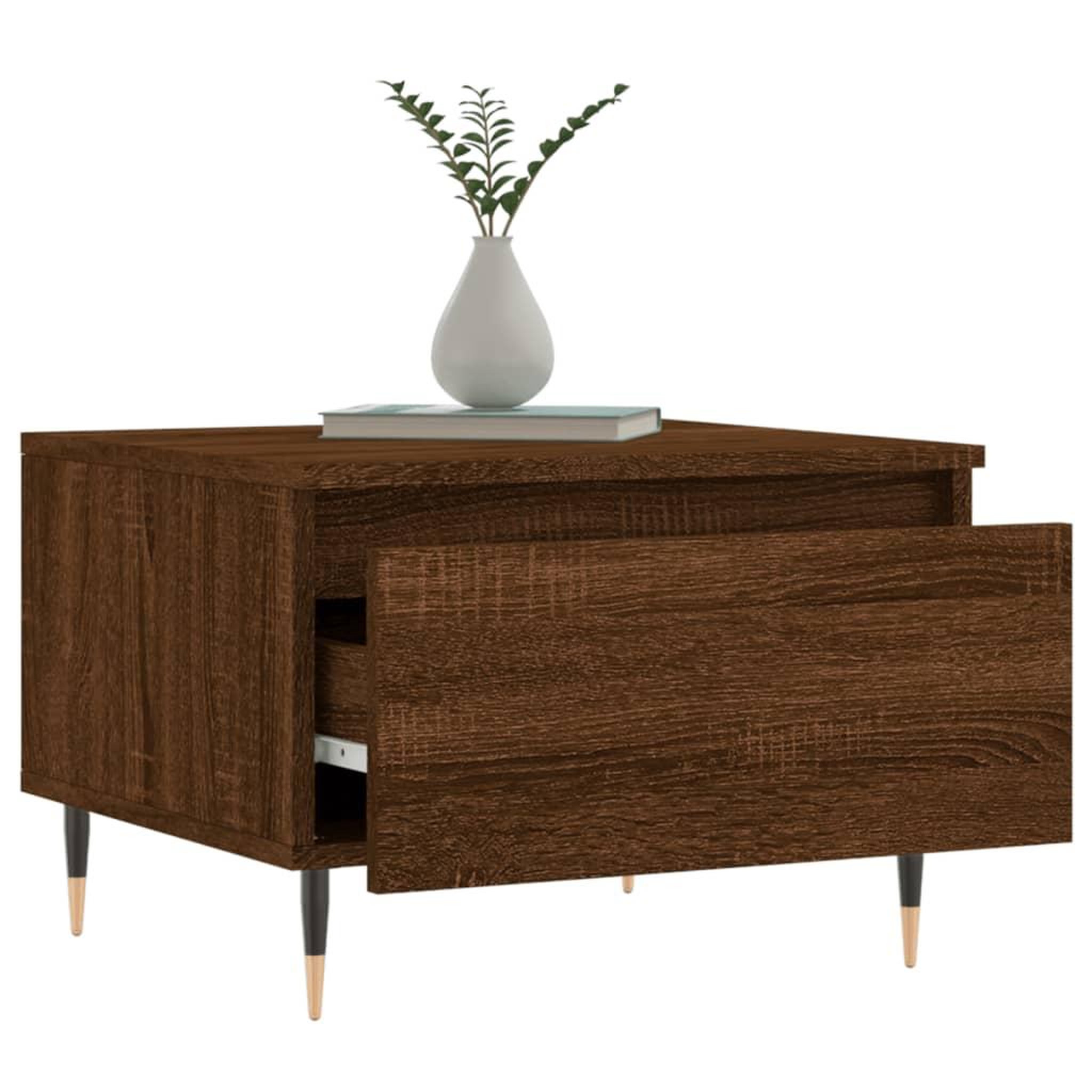 Voir la diapositive 4 : VIDAXL Tables basses 2 pcs chene marron 50x46x35 cm bois d'ingenierie