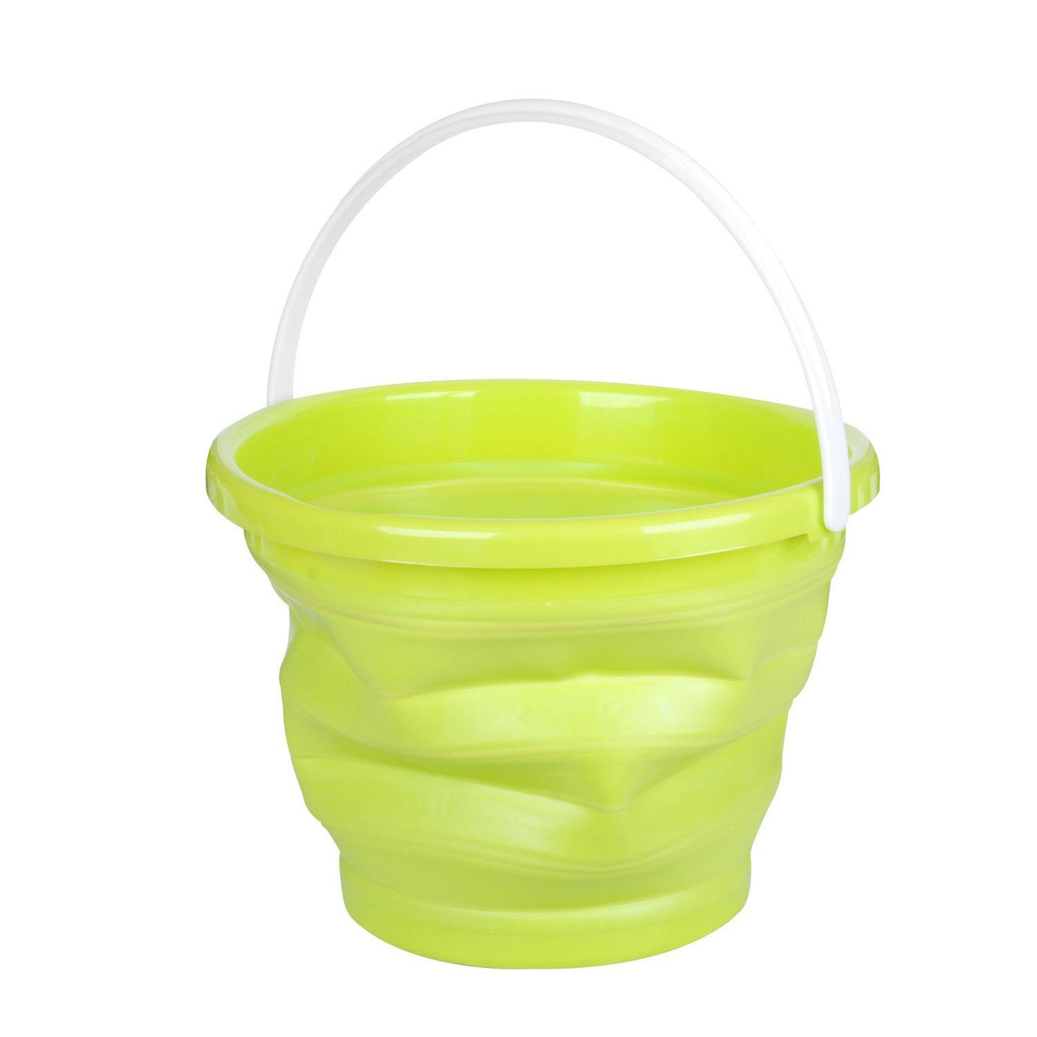 DIVERS Seau rétractable - 10 L - Vert anis