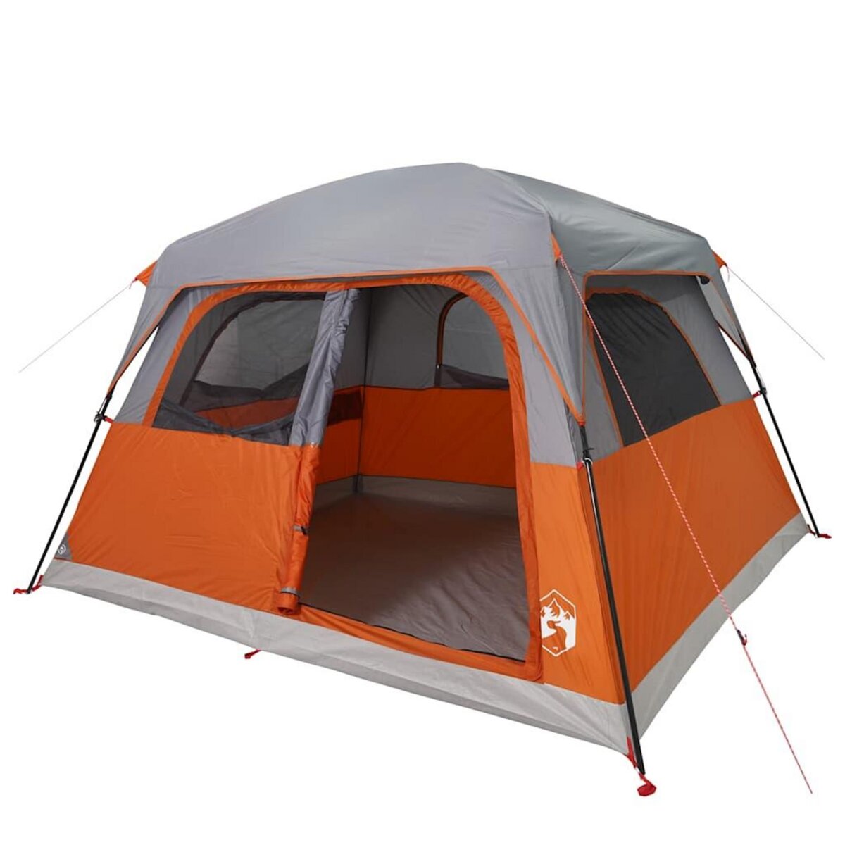 VIDAXL Tente de cabine familiale 6 personnes orange impermeable