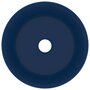 Voir la diapositive 3 : VIDAXL Lavabo rond de luxe Bleu fonce mat 40x15 cm Ceramique