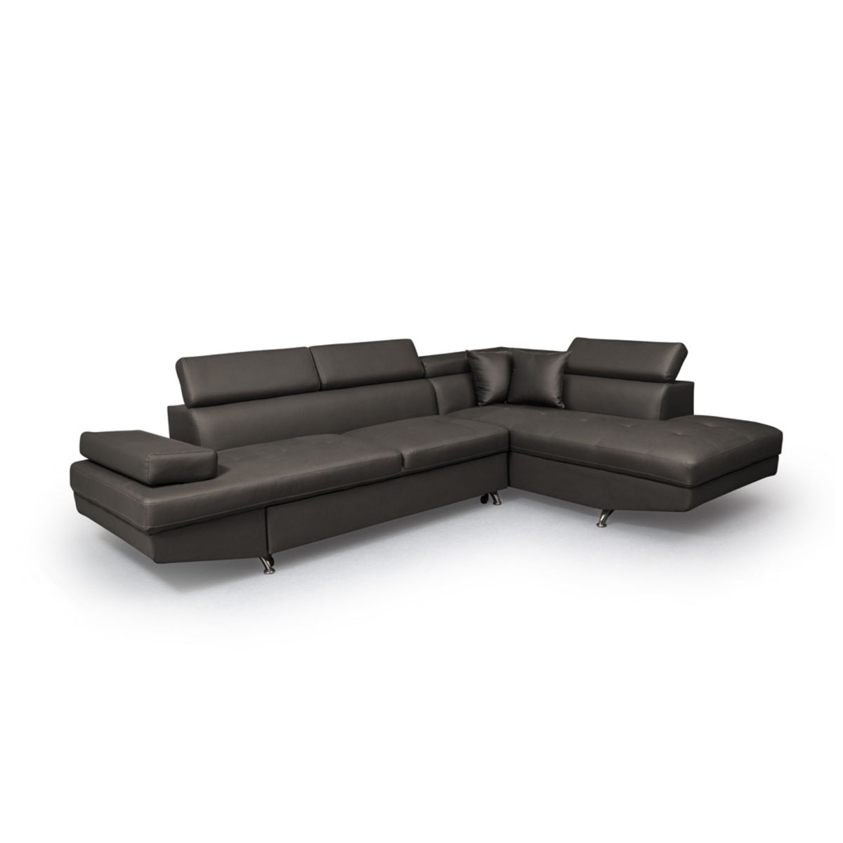 Canapé d'angle droit convertible simili CHICAGO