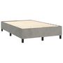 Voir la diapositive 4 : VIDAXL Cadre de lit sans matelas gris clair 120x200 cm velours