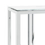 Voir la diapositive 5 : VIDAXL Table console argente 110x30x70 cm acier inoxydable et verre