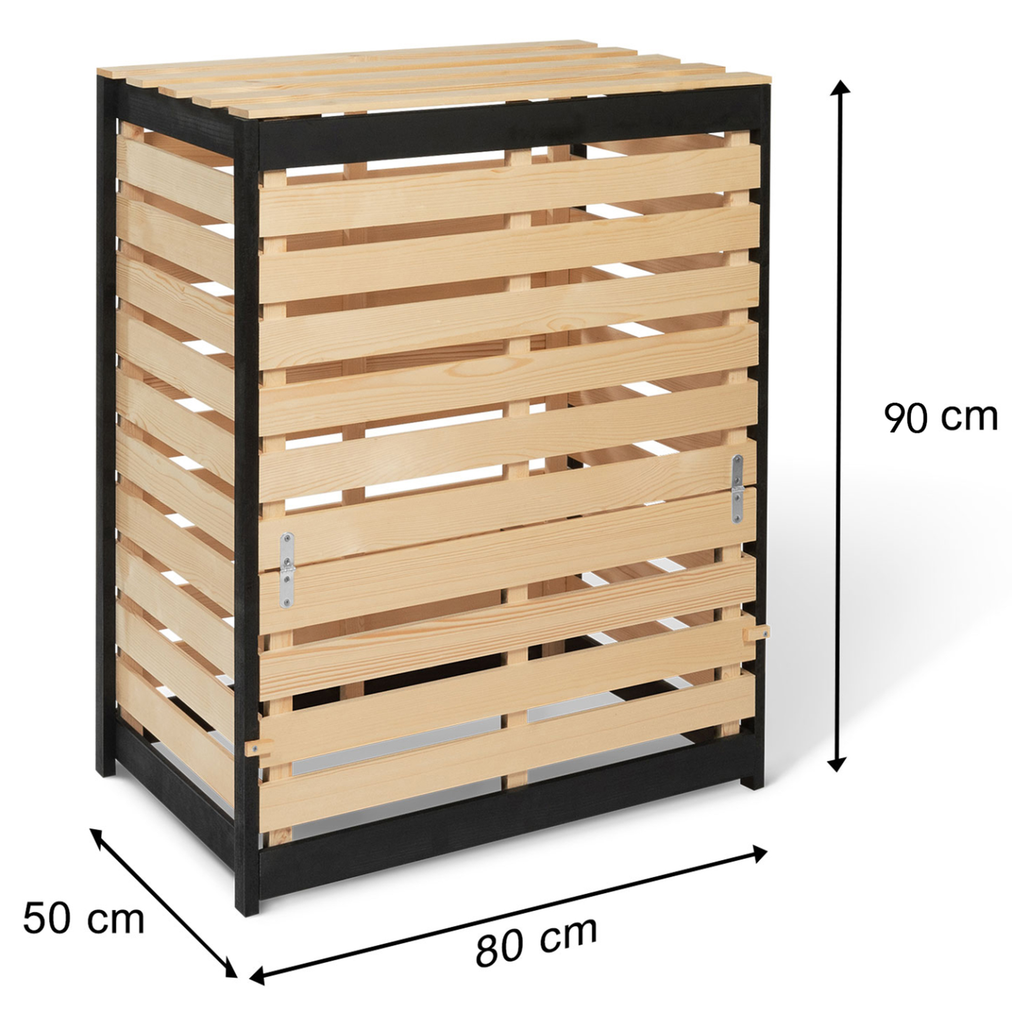 Voir la diapositive 4 : ID MARKET Bac de compostage en bois 360l
