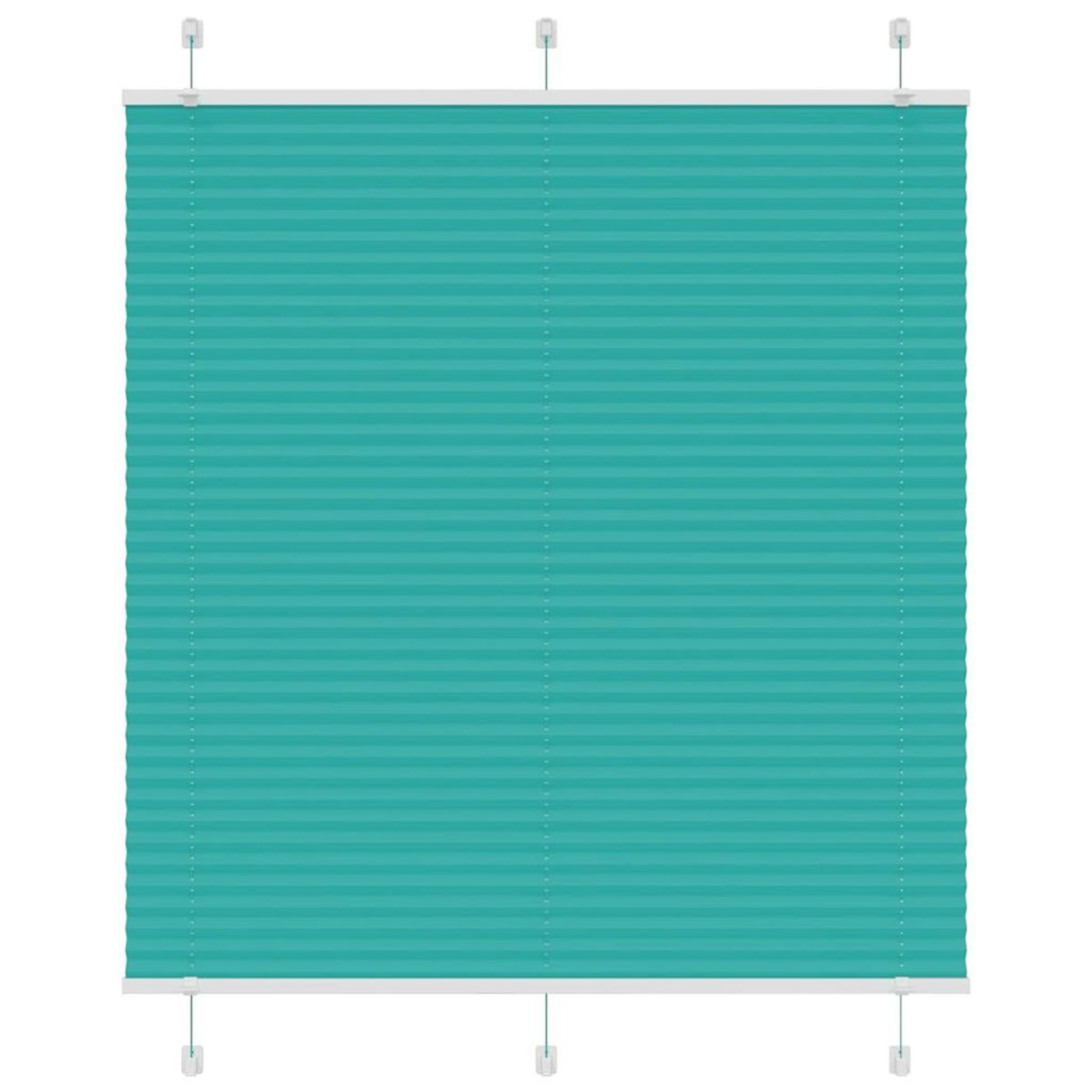 VIDAXL Store plisse vert petrole 120x100cm largeur du tissu 119,4cm