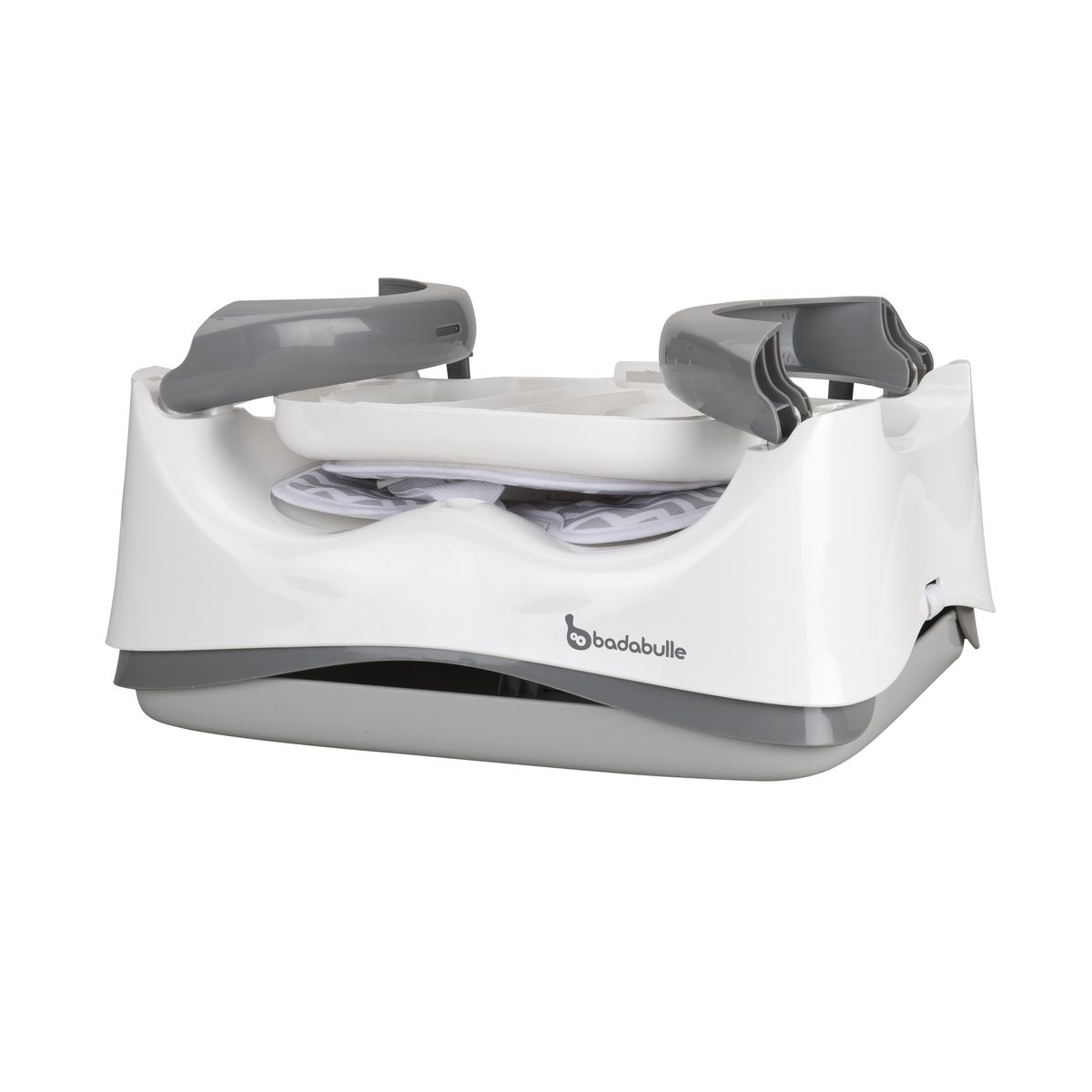 BADABULLE Rehausseur de chaise confort évolutif - Gris/blanc