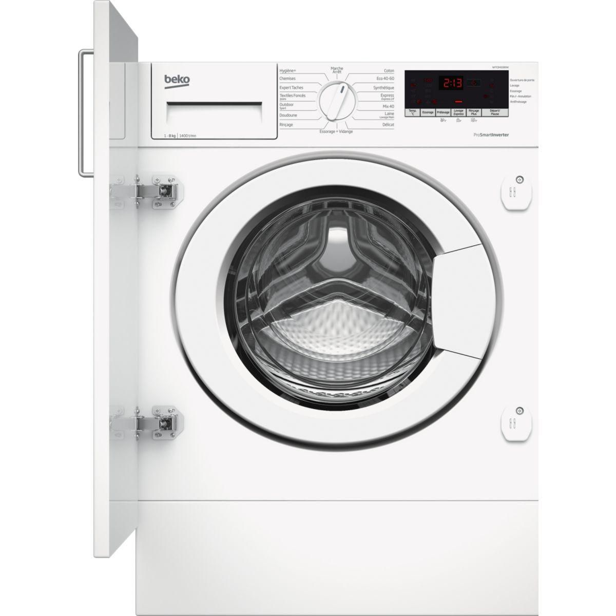 Beko Lave linge hublot encastrable WITC8410B0W
