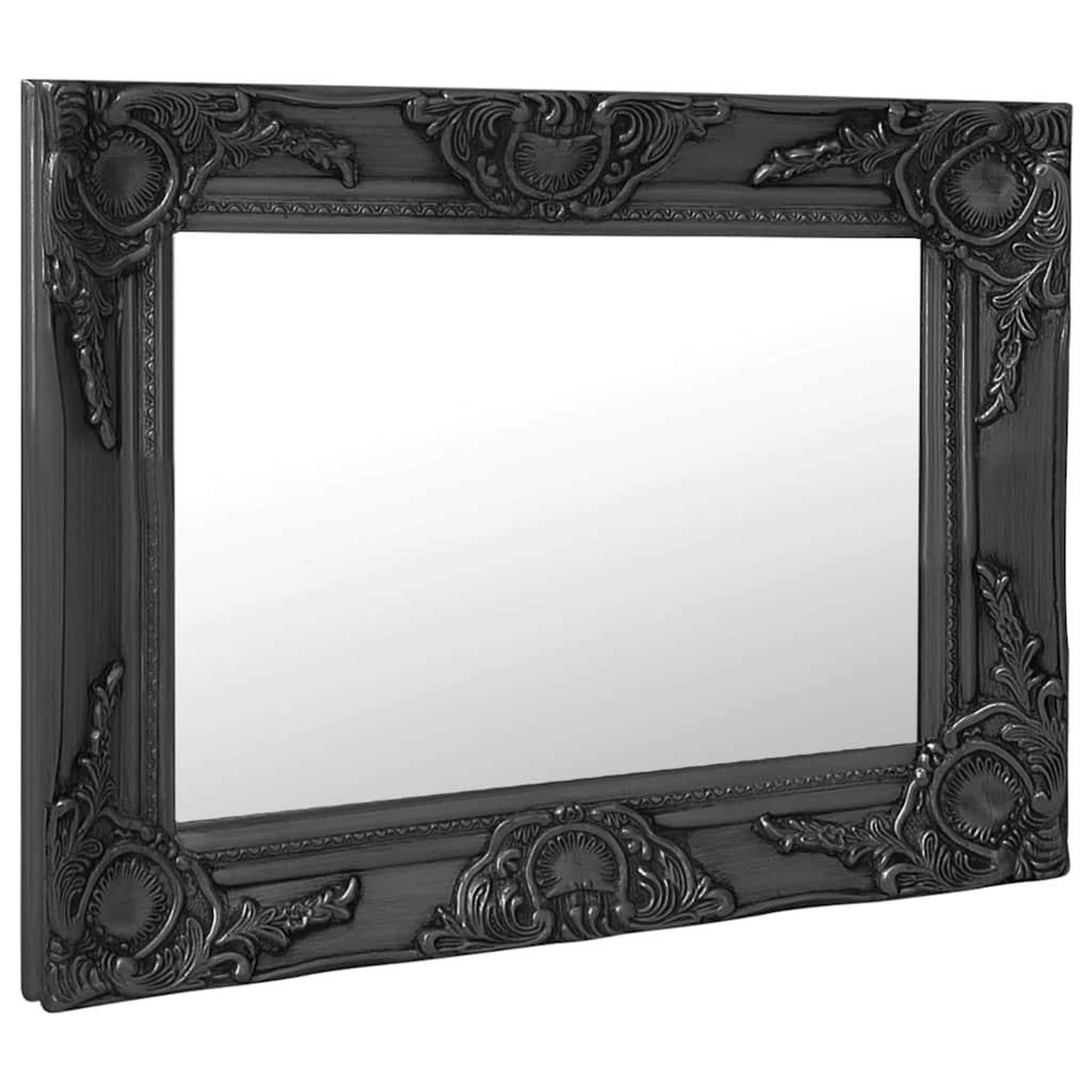 Voir la diapositive 2 : VIDAXL Miroir mural style baroque 50x40 cm noir