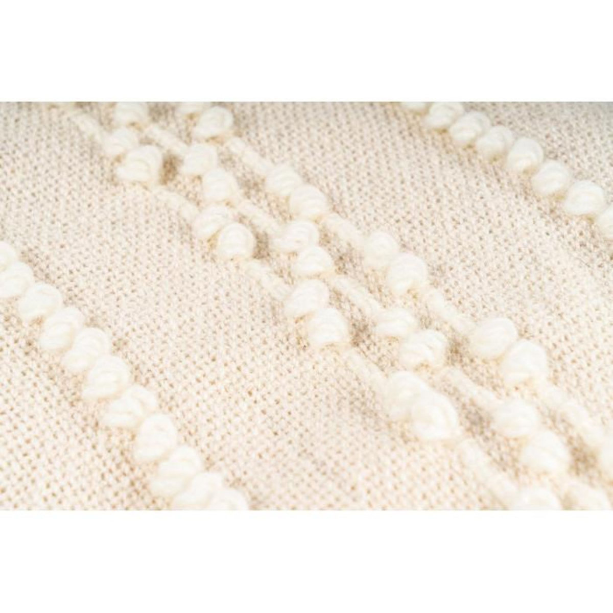 Paris Prix Plaid Tissé à la Main  Bohist II  130x170cm Naturel