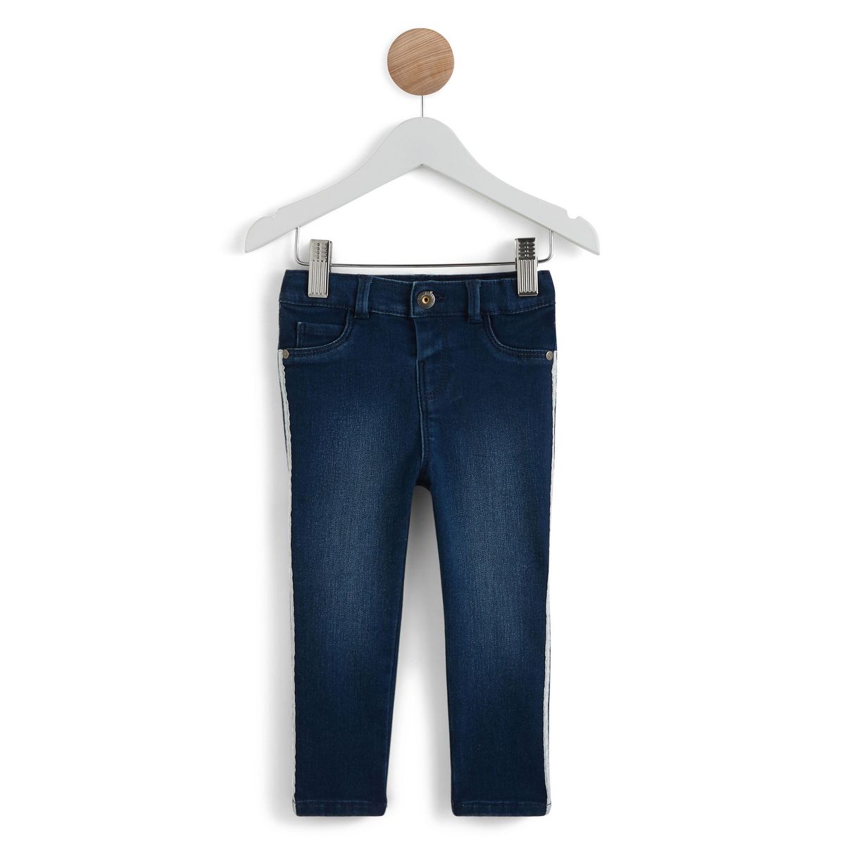 IN EXTENSO Jean slim avec bandes colorées bébé fille