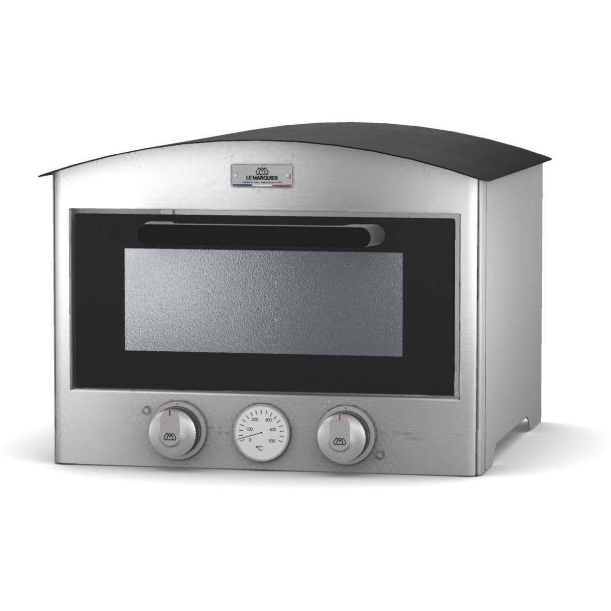 Le marquier Four à pizza électrique Signature 450 inox pizza 30 cm, jusqu'à 450°C