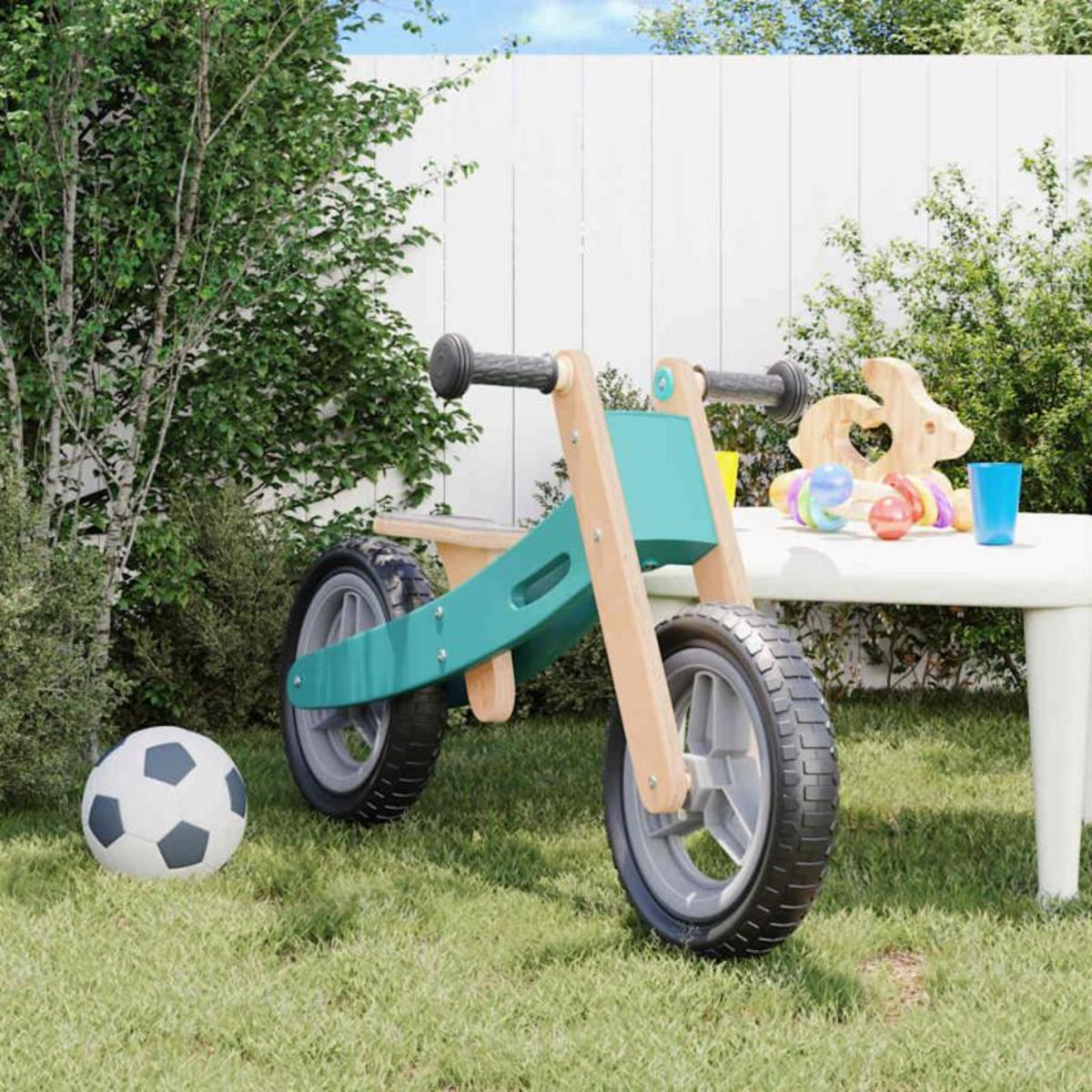VIDAXL Vélo d équilibre pour enfants bleu clair