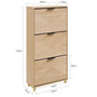 Voir la diapositive 3 : SOBUY Armoire à chaussures Chêne clair 60x24x120cm FSR213-N