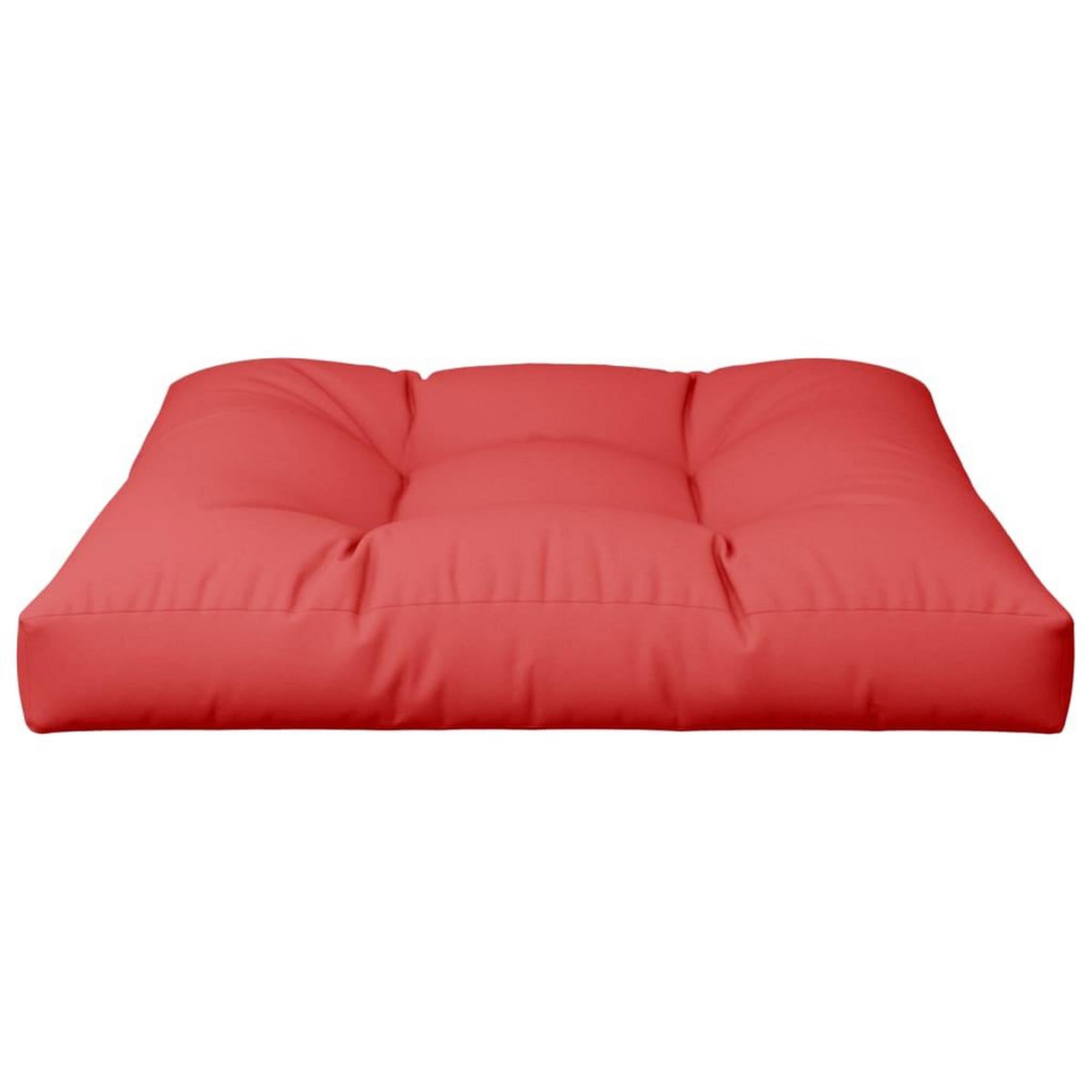 VIDAXL Coussin de palette rouge 80x80x12 cm tissu