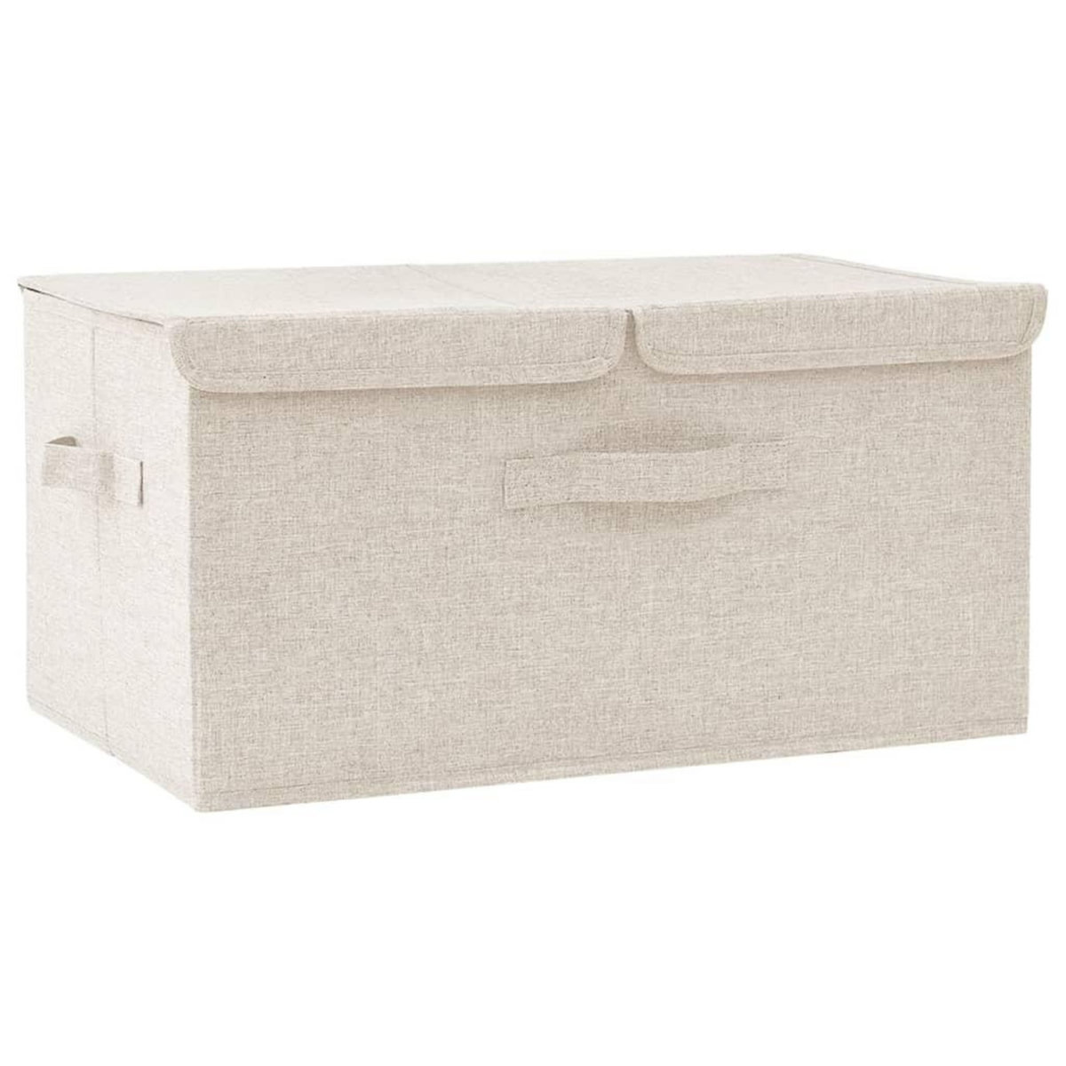 VIDAXL Boîte de rangement Tissu 50x30x25 cm Creme
