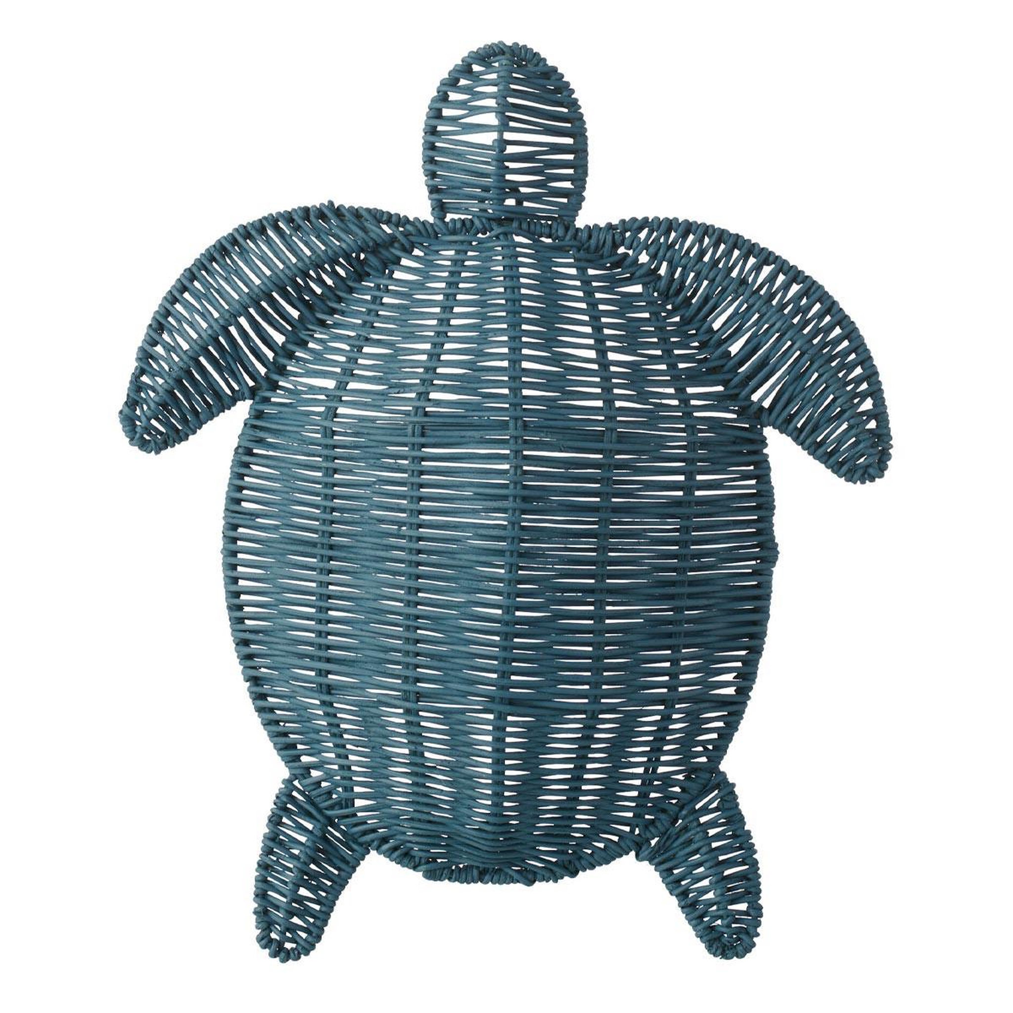 J-LINE Déco Murale Tortue  Porfirio  31cm Bleu Foncé