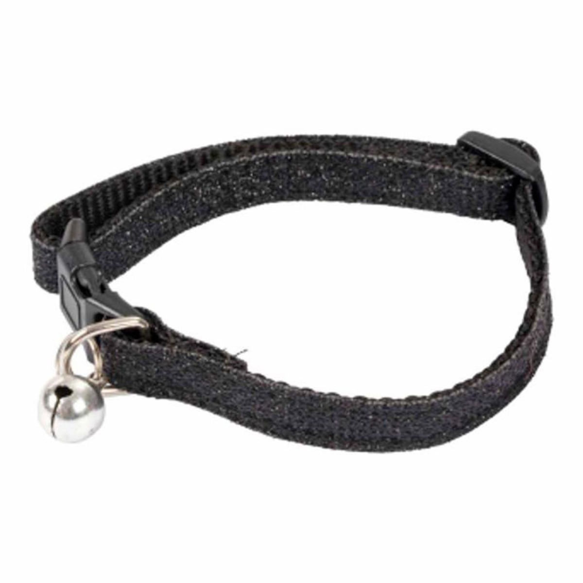 Paris Prix Collier pour Chat avec Grelot  Glitter  30cm Noir