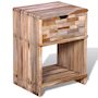 Voir la diapositive 1 : VIDAXL Table de chevet avec tiroir Bois de teck recycle