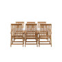 Voir la diapositive 3 : Paris Prix Ensemble Table de Jardin & 6 Chaises  Togo & Kenya  200cm Blanc & Naturel