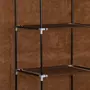 VIDAXL Armoire avec compartiments et barres Marron 150x45x175 cm Tissu