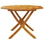 Voir la diapositive 5 : VIDAXL Table pliable de jardin Ø110x75 cm bois d'acacia solide