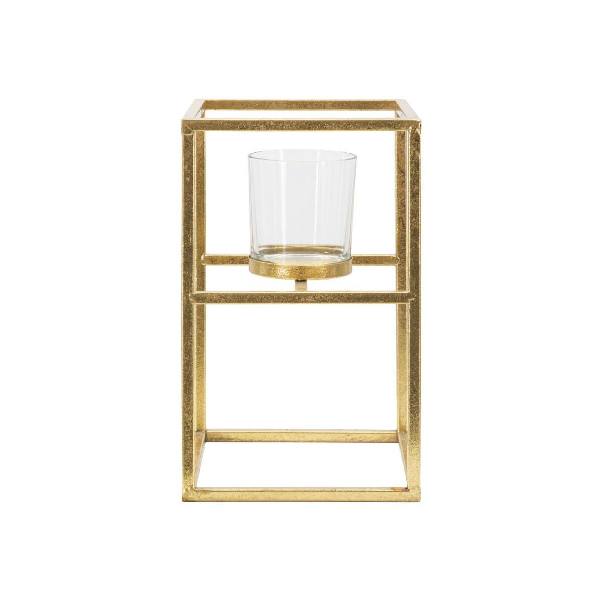 Voir la diapositive 2 : Paris Prix Bougeoir design en métal  elegant  25cm or