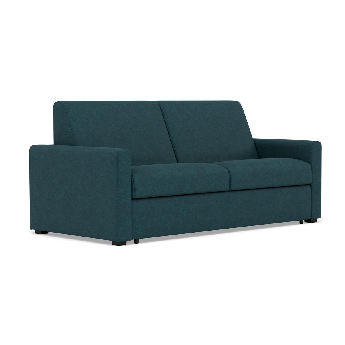 BEST MOBILIER Julia - canapé 3 places convertible express couchage quotidien 140 cm matelas 14 cm en tissu