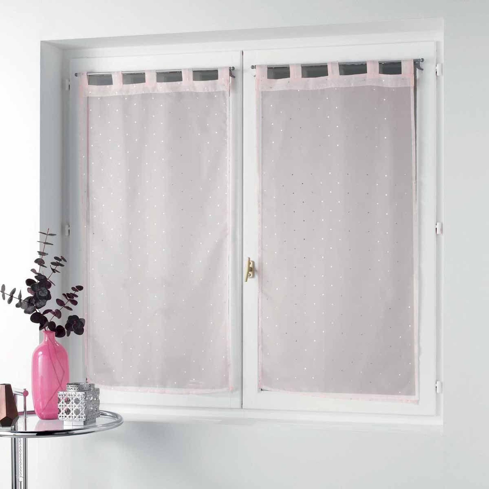 Douceur d'Intérieur Paire de voilages  orion  60x160cm rose