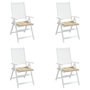 Voir la diapositive 4 : VIDAXL Coussins de chaise jardin lot de 4 beige 40x40x3cm tissu oxford