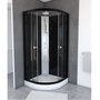 Voir la diapositive 1 : Aurlane Cabine de douche quart de rond noire 85x85 cm - GRAPHITE