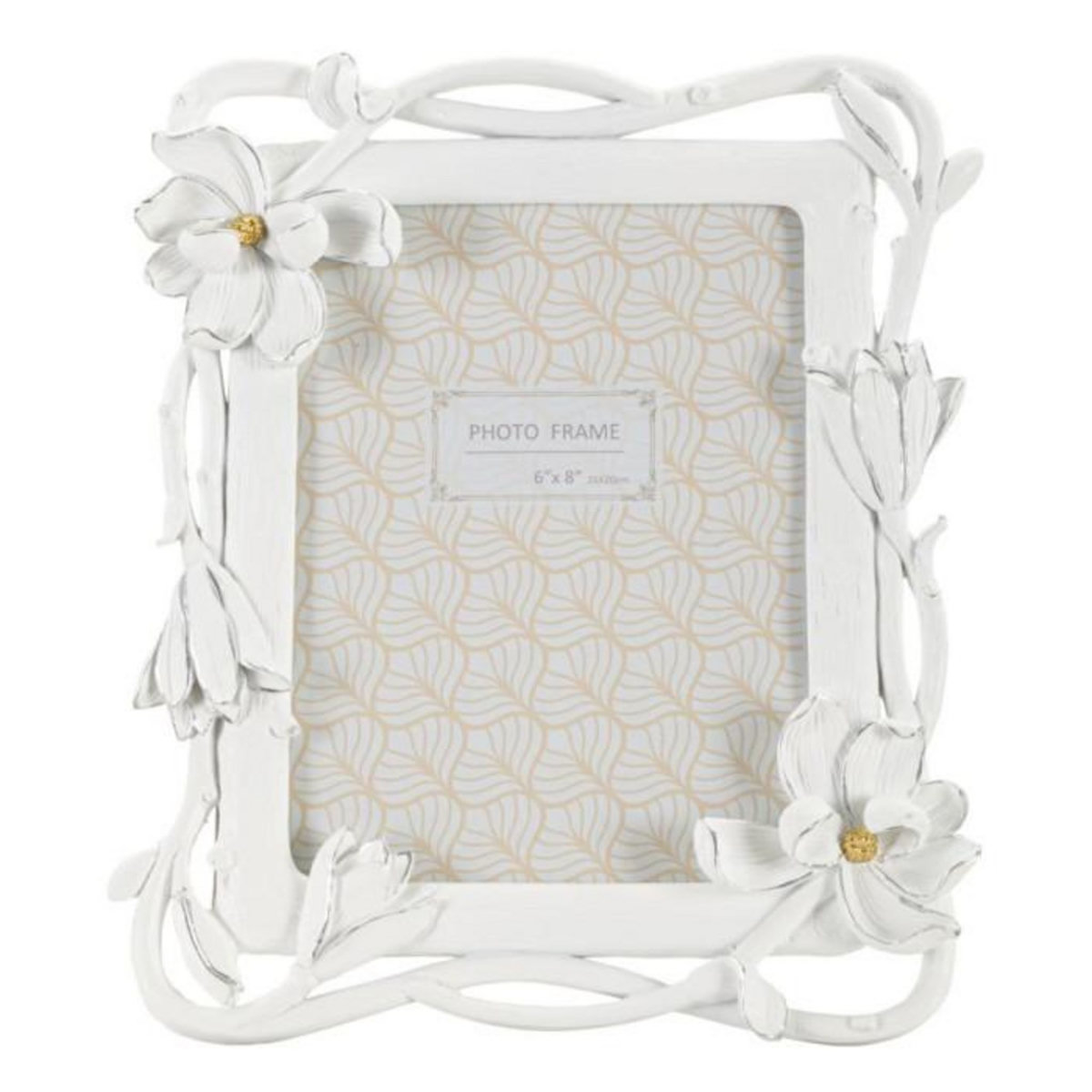 Paris Prix Cadre Photo Déco Fleurs  Magnolia  15x20cm Blanc