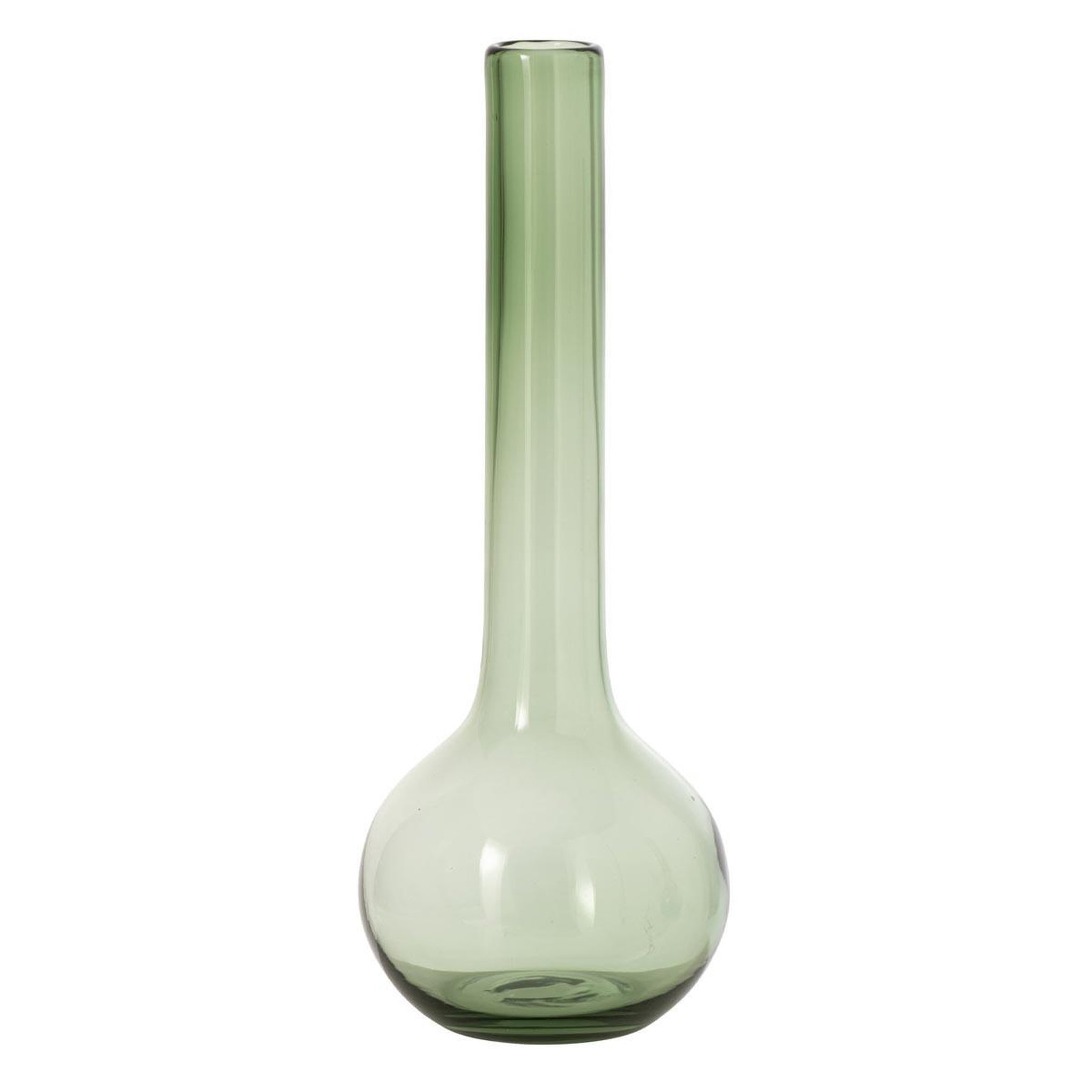 J-LINE Vase soliflore en verre  kyoto  46cm vert