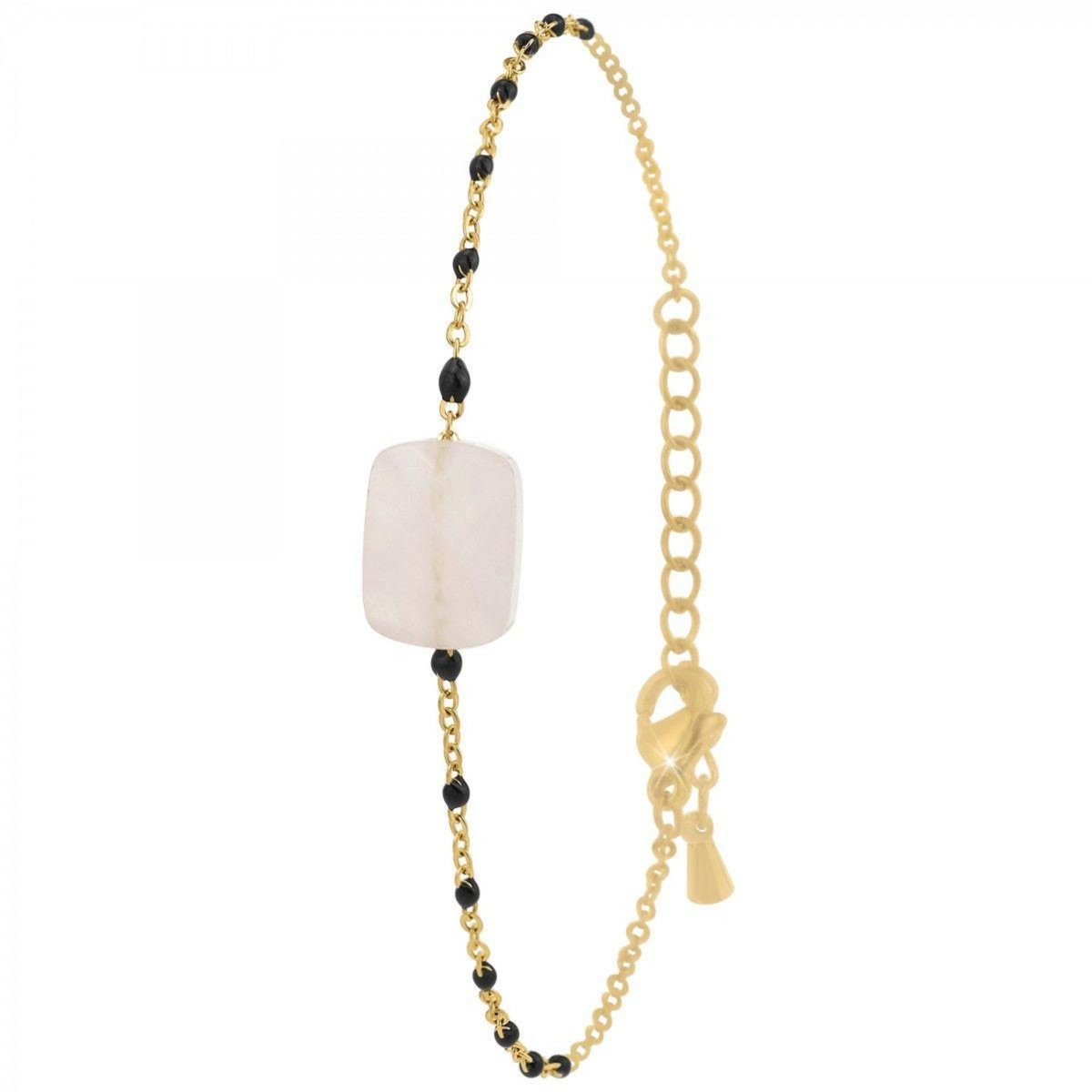 SC BOHEME Bracelet SC Bohème orné d'un quartz rose