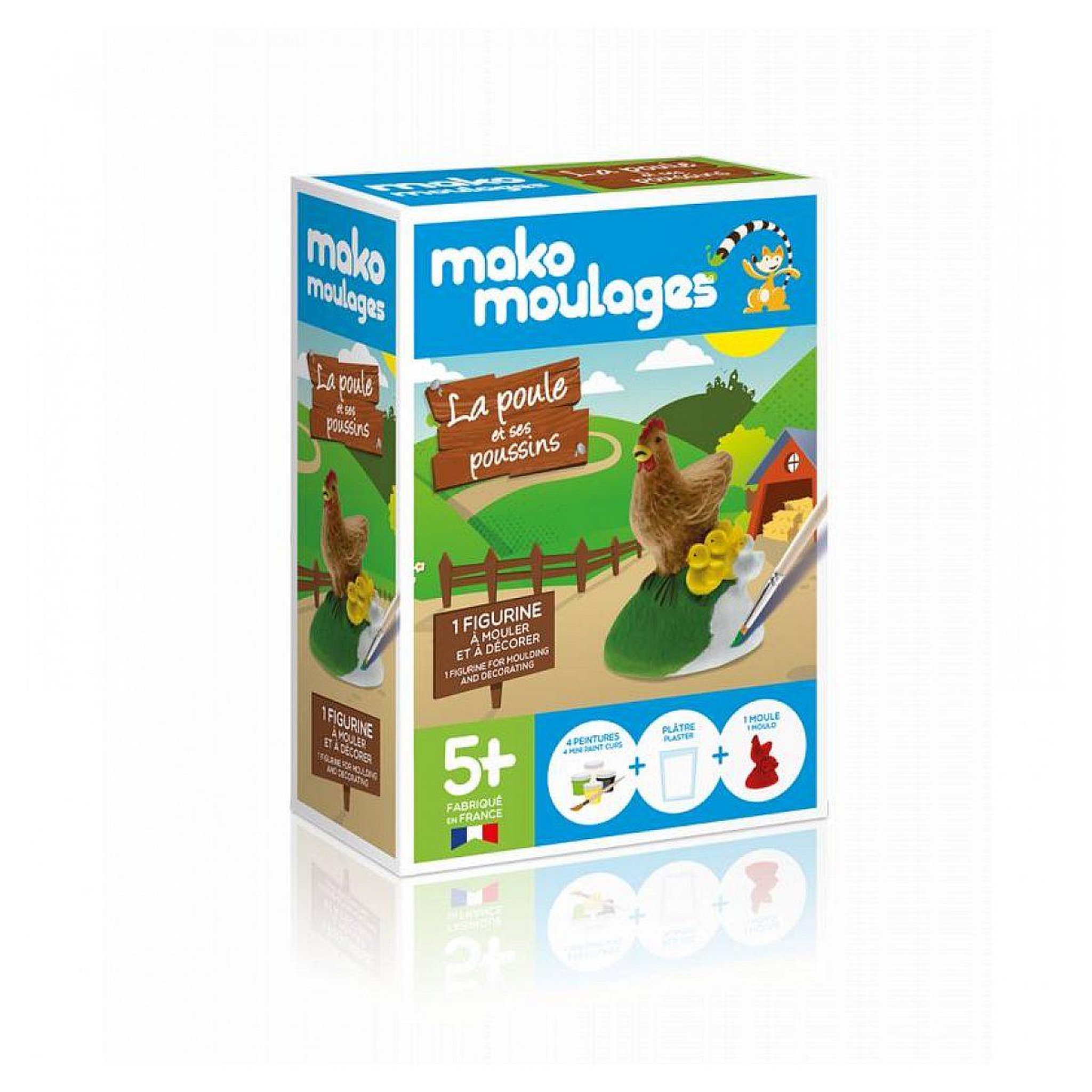Voir la diapositive 2 : Mako Creations Mako moulage la poule et ses poussins