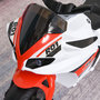Voir la diapositive 5 : HOMCOM Porteur enfants moto de course effets musicaux et lumineux coffre rangement rouge blanc