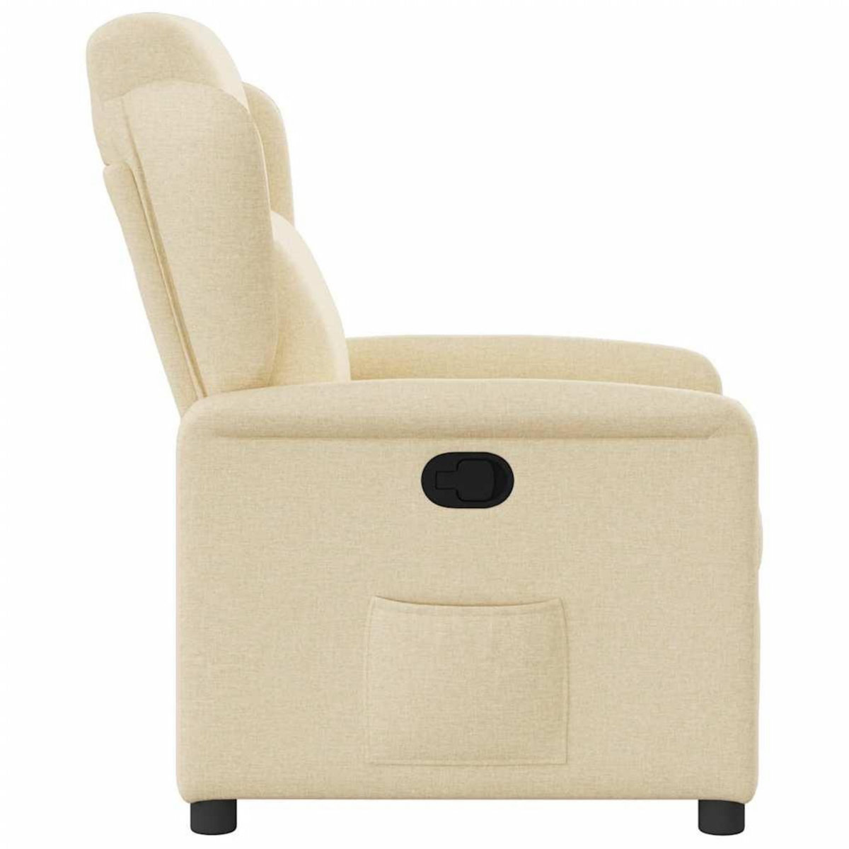 VIDAXL Fauteuil inclinable Creme Tissu