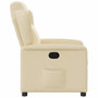 Voir la diapositive 4 : VIDAXL Fauteuil inclinable Creme Tissu