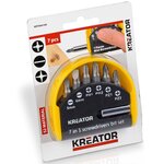 KREATOR Embout de vissages avec adaptateur 7 pcs