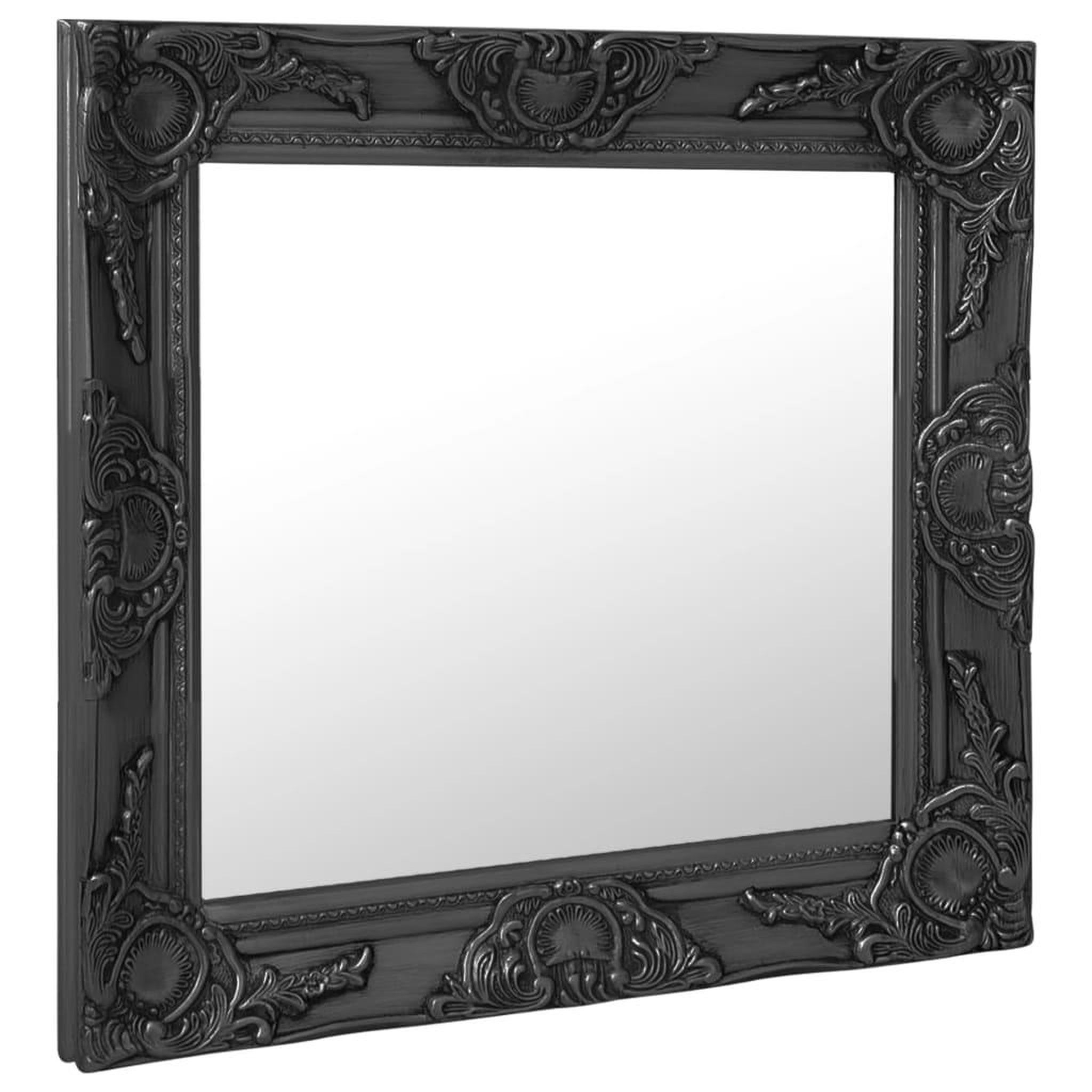 Voir la diapositive 2 : VIDAXL Miroir mural style baroque 50x50 cm noir
