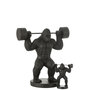 Voir la diapositive 3 : Paris Prix Statue Gorille en Résine  Haltérophilie  62cm Noir