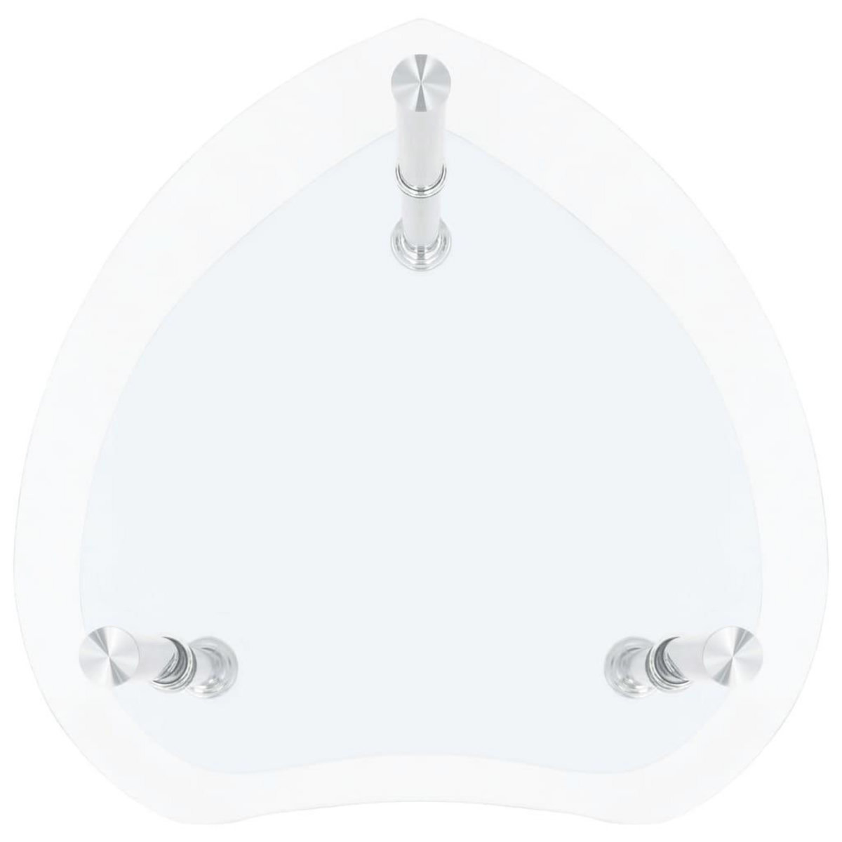 VIDAXL Table d'appoint 2 niveaux Transparent 38x38x50 cm Verre trempe