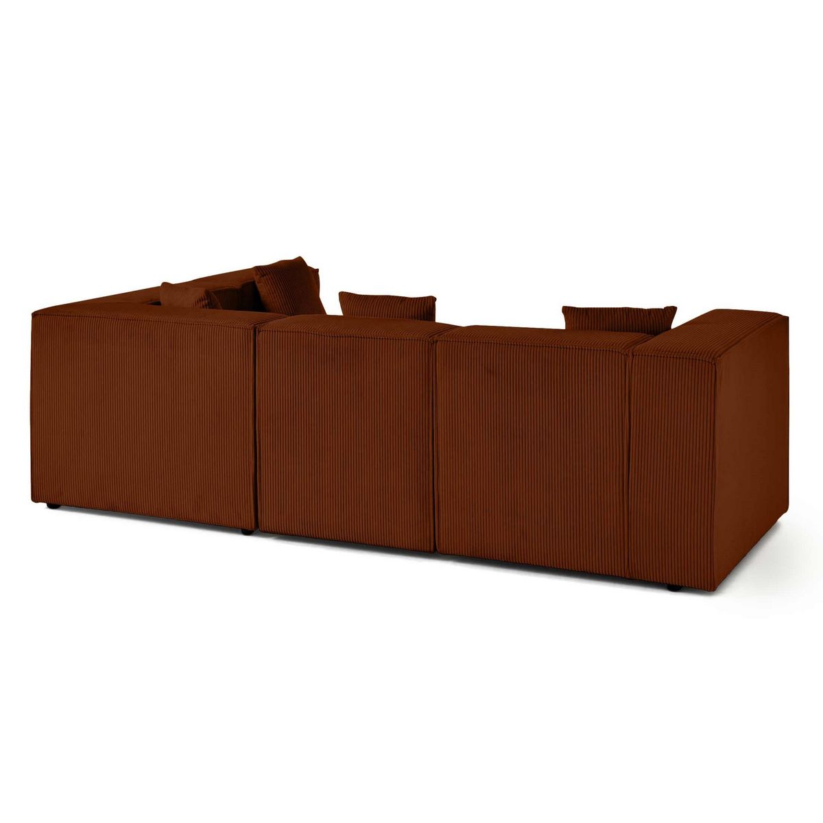 LISA DESIGN Arty - canapé modulable d'angle droit 4 places - en velours côtelé