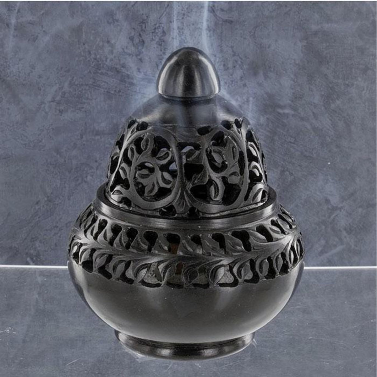 Les Encens du monde Encensoir en pierre noire Venise