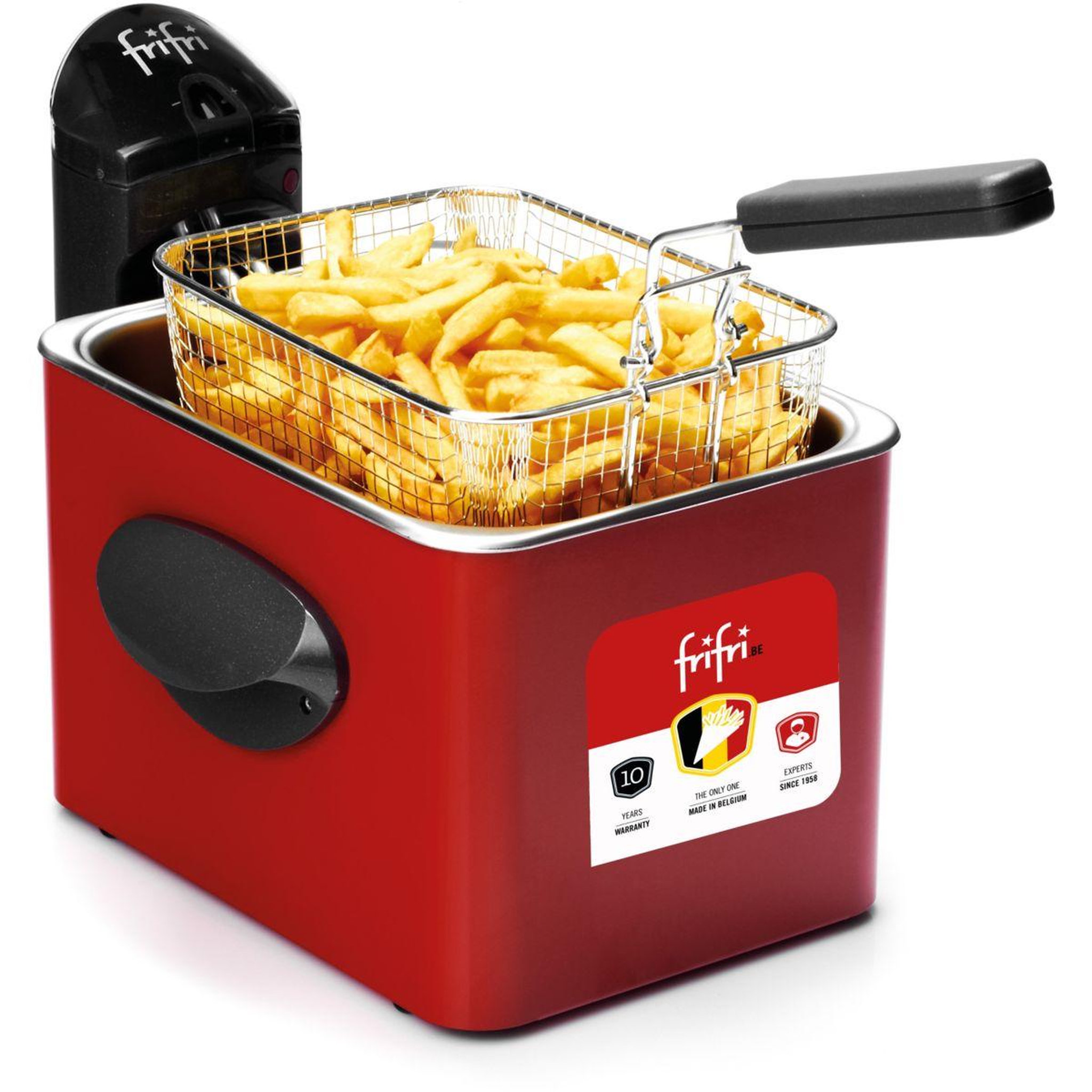 Voir la diapositive 2 : FRIFRI Friteuse 1905 rouge duofil 1kg