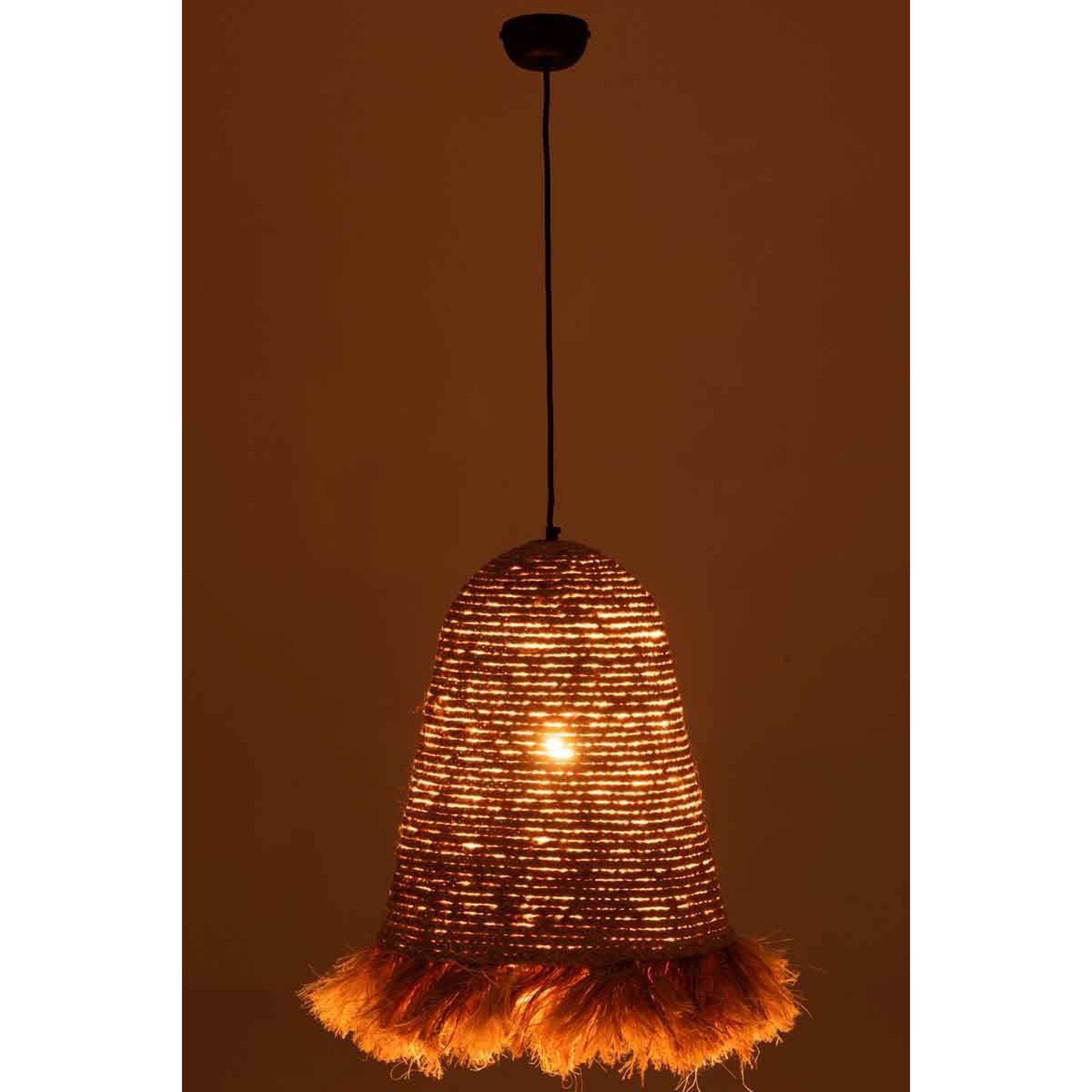 Voir la diapositive 3 : J-LINE Lampe suspension design  ozie  50cm naturel