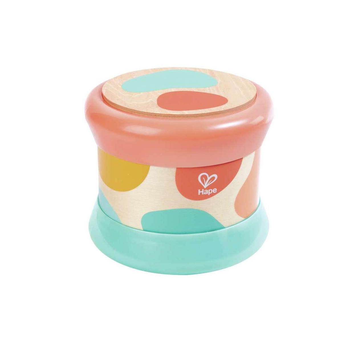 Hape Tambour de bebe en bois - Turquoise
