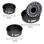 Voir la diapositive 3 : ZENKER Set de 2 moules à manqué et 1 moule à manqué et savarin diamètres 20, 24 , 28 cm Zenker Black Metallic