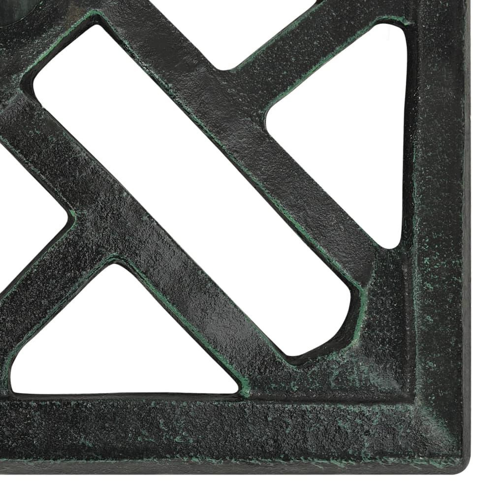 Voir la diapositive 5 : VIDAXL Socle de parasol Vert 44x44x31 cm Fonte