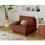 Voir la diapositive 5 : BEST MOBILIER Cristal - fauteuil - convertible avec coffre - en velours texturé