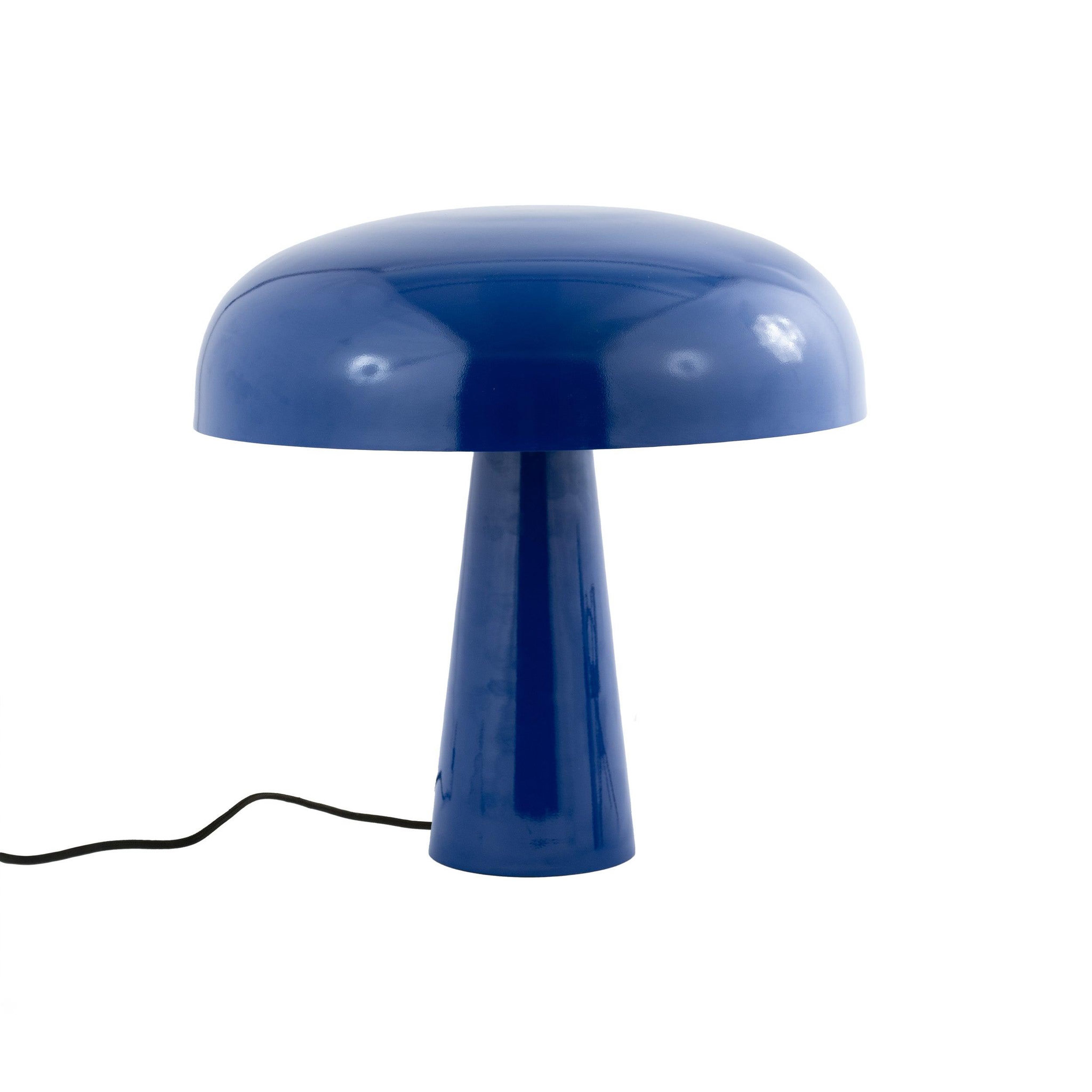 MAISON PAVANE Lampe à poser en métal bleu foncé-livia